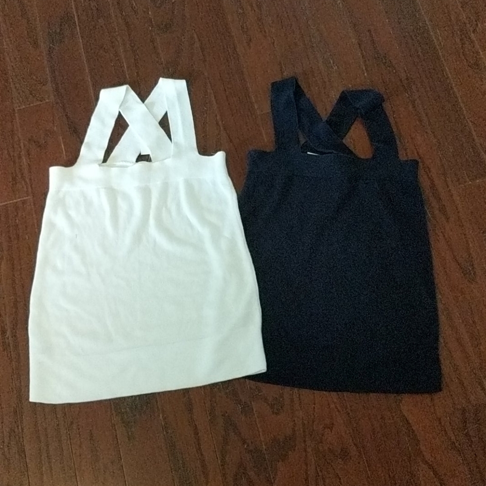 Loft outlet cross back square neck tank